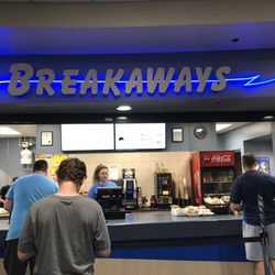Bill Copeland Sports Centre - Snack bar. Decent burgers, fries , onion rings and the like. Clean facility.