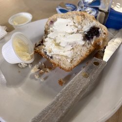 Tate's Place - Fresh blueberry muffin