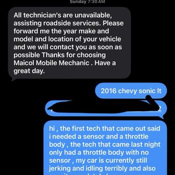 Maicol Mobile Mechanic - me trying to reach out the them but no response - Auto Repair Near Me Maicol Mobile Mechanic - me trying to reach out the them but no response - Auto Repair Near Me
