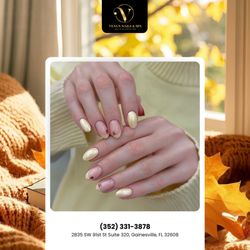Venus Nails & Spa - Autumn nail art transforms every look. Subtle or bold, it's all about seasonal charm.  Book now