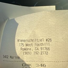 My receipt. Already ate my mustard and corn dog .