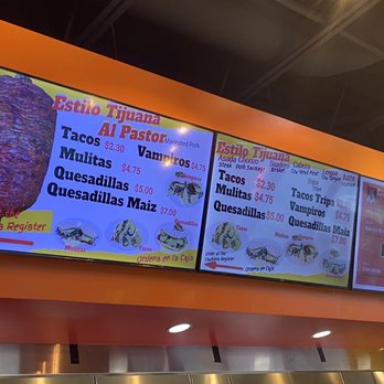 Tacos Lopez - Menu board - Mexican Near Me - West Jordan, Utah