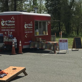 Highmark Brewery - a red food truck parked in a parking lot - Breweries Near Me - Fredericksburg, Virginia