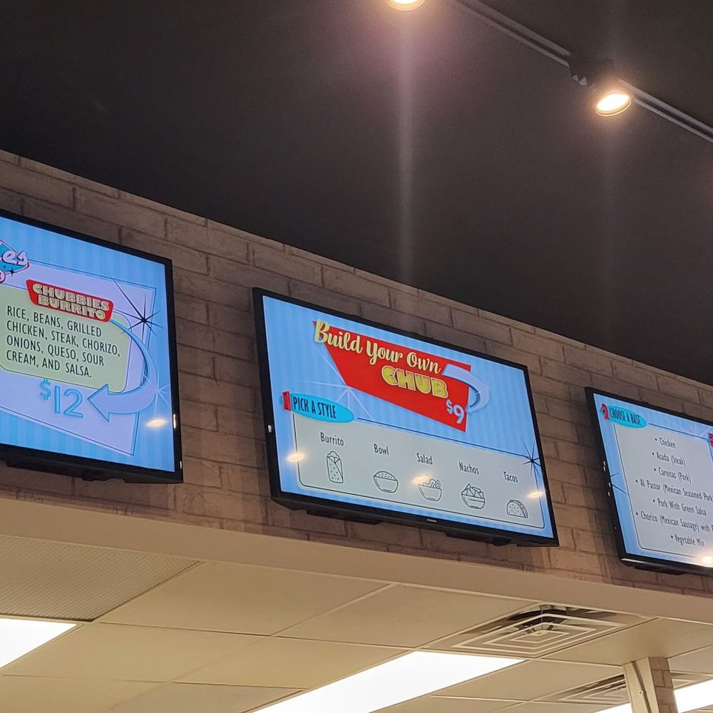 Chubbies Diner - menus on the wall - Mexican Near Me - Bloomington, Indiana