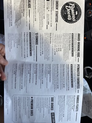 Menu photo 8 Famous Dave's Bar B Que Peoria, AZ