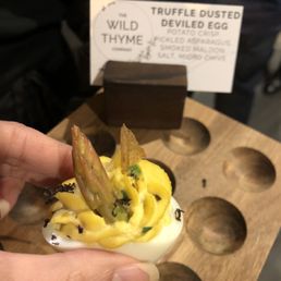 truffle dusted deviled egg truffle dusted deviled egg