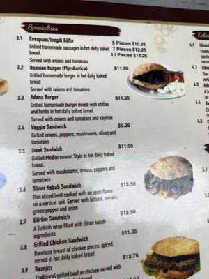 Menu photo 2 Balkan Grill Alexandria, VA