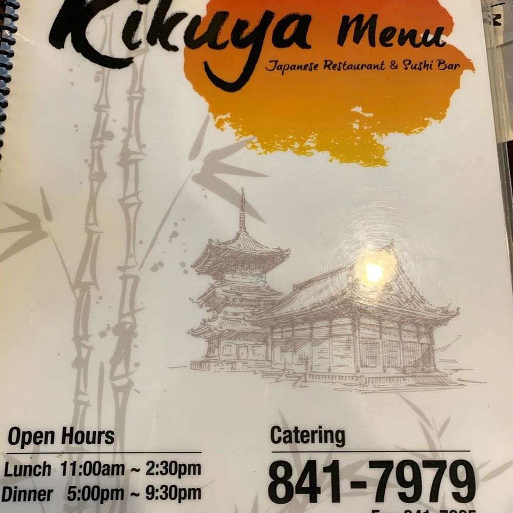 Kikuya - Menu cover - Japanese Near Me - Honolulu, Hawaii Kikuya - Menu cover - Japanese Near Me - Honolulu, Hawaii