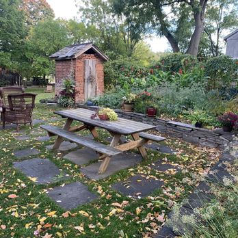 The Inn At Gothic Eves - Garden seating out back - Hotels Near Me - Trumansburg, New York The Inn At Gothic Eves - Garden seating out back - Hotels Near Me - Trumansburg, New York