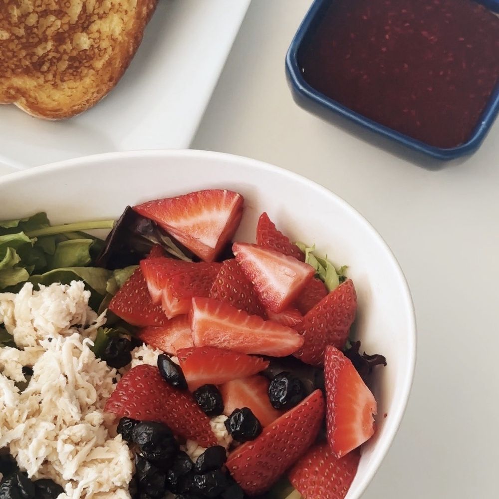Salad and fresh bread Salad and fresh bread