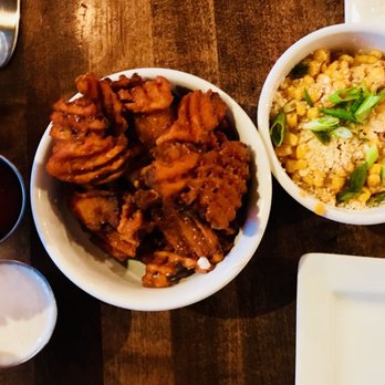 Crave Kitchen and Bar - sweet potato fries & corn - New American Near Me - El Paso, Texas Crave Kitchen and Bar - sweet potato fries & corn - New American Near Me - El Paso, Texas