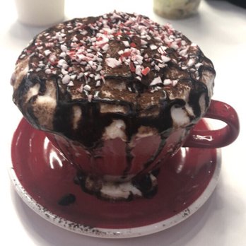 Manna Crepe - The Peppermint Hot Chocolate - Creperies Near Me - Katy, Texas