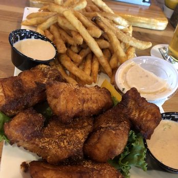 Central Feed Grilling - Walleye and chips - Sports Bars Near Me - Lewistown, Montana