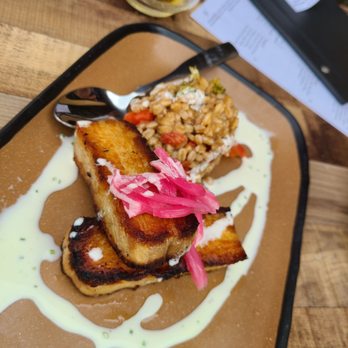 Borrowed Time - Cider Braised Pork Belly - Wine Bars Near Me - Douglas, Michigan