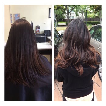 Simple Hair - Before on the left and After on the right. By Vy! - Hair Salons Near Me - Milpitas, California Simple Hair - Before on the left and After on the right. By Vy! - Hair Salons Near Me - Milpitas, California