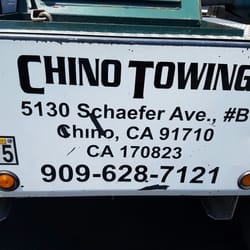 Chino Towing - I went back  to check whether the homeless is still there today. No where to be seen.