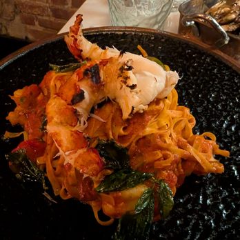 Saint - Lobster and shrimp on top of pasta. No complaints here. It was delicious. - New American Near Me - New York, New York