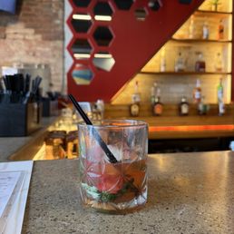 Strawberry & Basil Bourbon Smash!! Strawberry & Basil Bourbon Smash!!