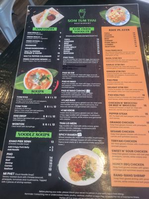 Menu photo 4 Som-Tum Thai Murfreesboro, TN