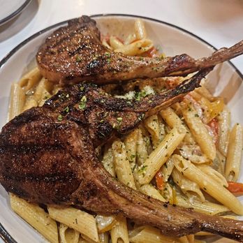Marley's Bar and Grill - Rasta Pasta with Lamb Chopd - Salad Near Me - Hyattsville, Maryland