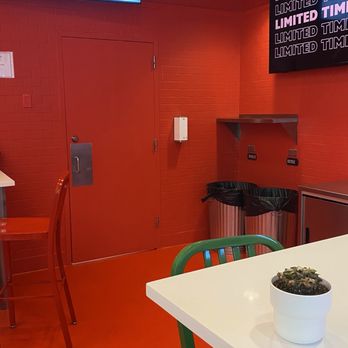 Little Miner Taco - The red door is the bathroom - Tacos Near Me - Rockville, Maryland