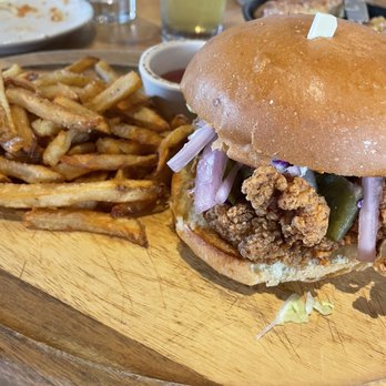 Kitchen Social - Crispy Chicken patty - Cocktail Bars Near Me - Columbus, Ohio Kitchen Social - Crispy Chicken patty - Cocktail Bars Near Me - Columbus, Ohio