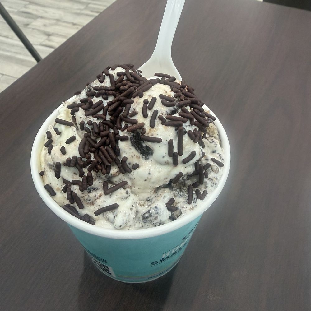 Marble Slab Creamery - Birthday cake and vanilla with Oreos, cookie dough, graham crackers, fudge, and chocolate sprinkles! - Ice Cream & Frozen Yogurt Near Me - New Caney, Texas Marble Slab Creamery - Birthday cake and vanilla with Oreos, cookie dough, graham crackers, fudge, and chocolate sprinkles! - Ice Cream & Frozen Yogurt Near Me - New Caney, Texas