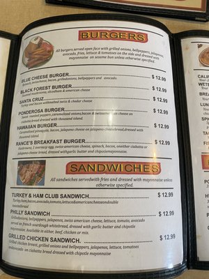 Menu photo 2 Ponderosa Snyder, TX