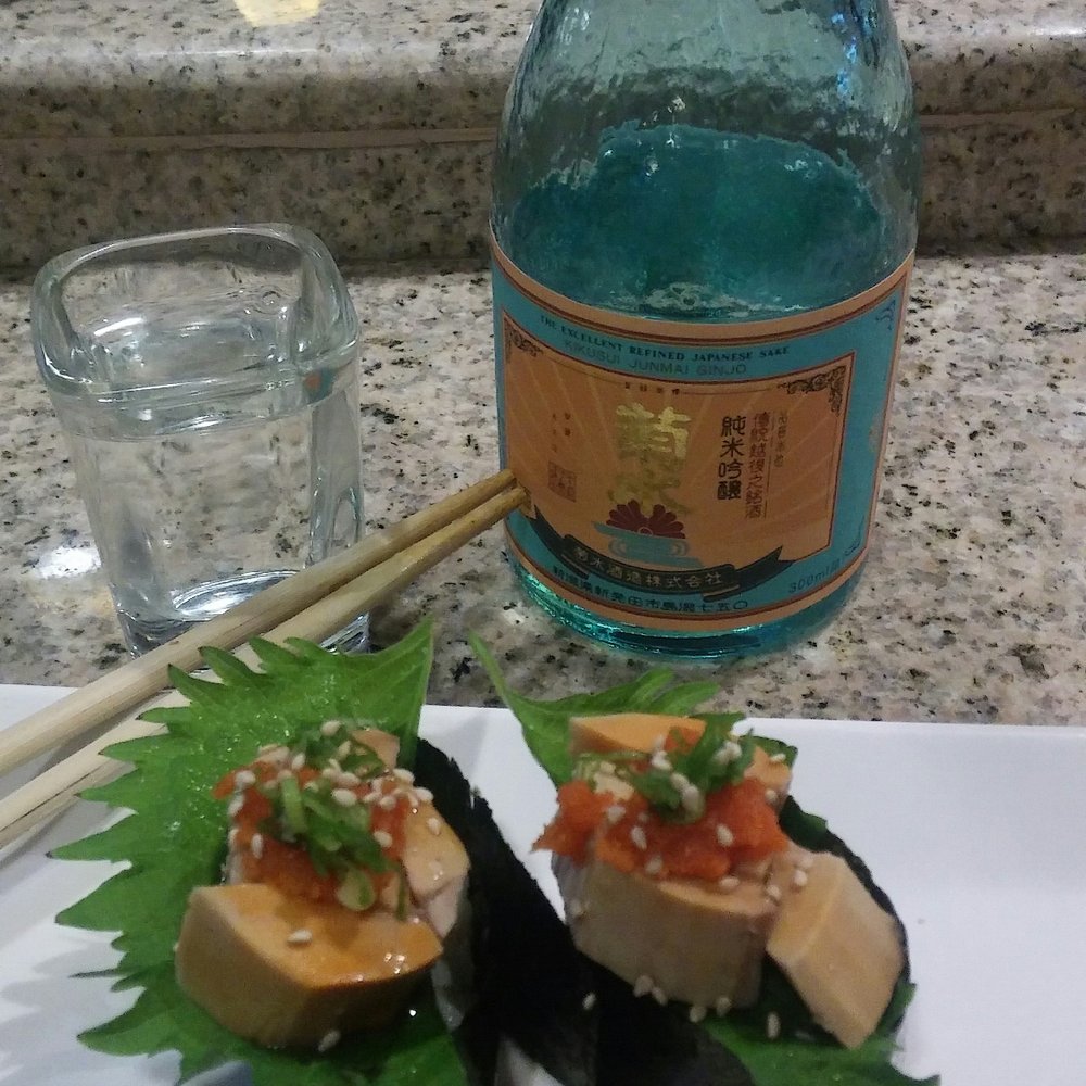 Sanyo Sushi - Monk fish liver sushi!! - Sushi Bars Near Me - Glendora, California Sanyo Sushi - Monk fish liver sushi!! - Sushi Bars Near Me - Glendora, California