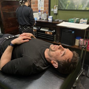 Industrial Tattoo - Preparing for the piercing, Anwyn Making me feel safe and queue me to breathe. - Tattoo Near Me - Berkeley, California Industrial Tattoo - Preparing for the piercing, Anwyn Making me feel safe and queue me to breathe. - Tattoo Near Me - Berkeley, California
