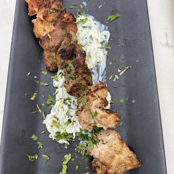 Mezzeterranean - Trio of chicken skewers - Mediterranean Near Me - Provincetown, Massachusetts