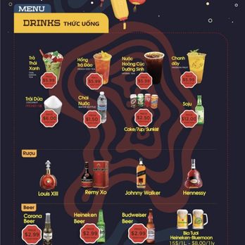 Oc 86 Cali - Drinks Menu - Seafood Near Me - Blaine, Minnesota
