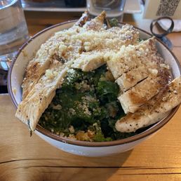 Kale Caesar Salad with chicken Kale Caesar Salad with chicken