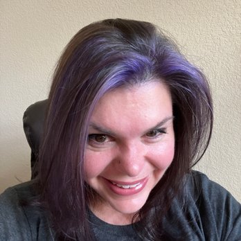 The Indigo Salon - Hair by Nicole. Lovely cut & purple highlights. - Hair Salons Near Me - Liberty Hill, Texas