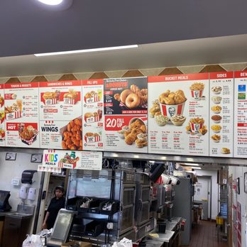 KFC - Menu display - Chicken Wings Near Me - Amityville, New York