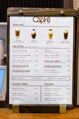 Menu photo 2 Ca Phe Toronto, ON