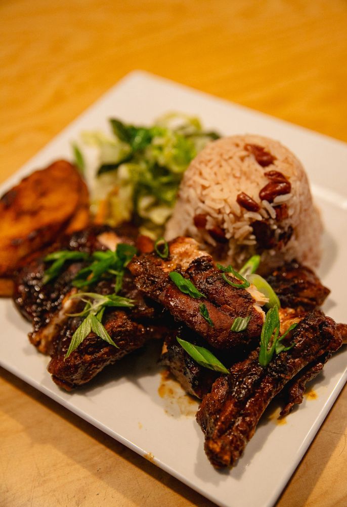 Food from Taste of the Island Caribbean Takeout