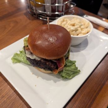 Jimmy E’s Bar + Grill - Cali Burger with macaroni salad. - American Near Me - Signal Hill, California Jimmy E’s Bar + Grill - Cali Burger with macaroni salad. - American Near Me - Signal Hill, California