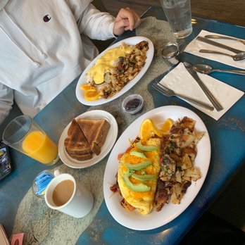 Gill's By The Bay - ABCT Omelette and crabs Benedict special. - Seafood Near Me - Eureka, California Gill's By The Bay - ABCT Omelette and crabs Benedict special. - Seafood Near Me - Eureka, California