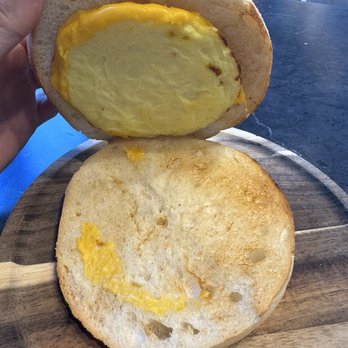 CaffeAmore - Egg & Cheese on a roll. One Egg, one slice of cheese. Pitiful. - Coffee & Tea Near Me - Bayonne, New Jersey CaffeAmore - Egg & Cheese on a roll. One Egg, one slice of cheese. Pitiful. - Coffee & Tea Near Me - Bayonne, New Jersey