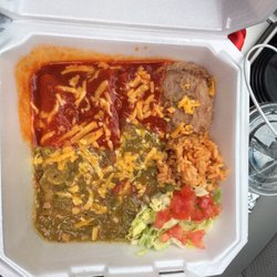 Davids Restaurant - The best enchilada I've had yet.  I will be back