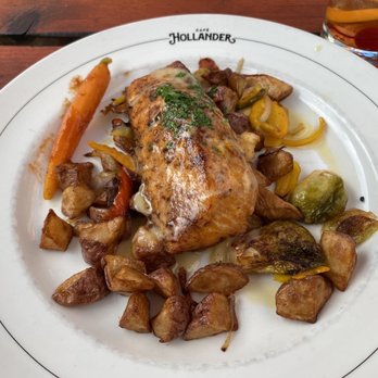 Café Hollander Brookfield Corners - Ordered salmon for Friday fish fry, fresh (not fried) & delicious! - Bars Near Me - Brookfield, Wisconsin