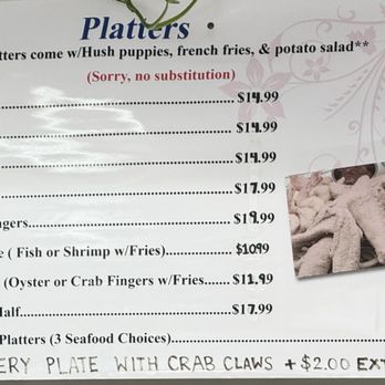 Nana's - 2026-06-19 menuboard 5 - Seafood Near Me - Moss Point, Mississippi