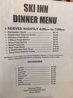 Menu photo 7 Ski Inn Niland, CA