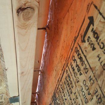 Value Build Homes - Improper nailing on the outside OSB that I had to fix myself - Home Developers Near Me - Sanford, North Carolina