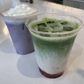 Ceremony - Strawberry Matcha and Ube Latte - Tea Rooms Near Me - Providence, Rhode Island