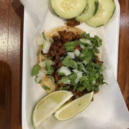 Chorizo taco! Freaking amazing