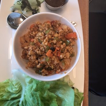 Kona Grill - Baltimore - Chicken and shrimp lettuce wrap but hair - New American Near Me - Baltimore, Maryland