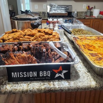 Mission BBQ - Sliced brisket, Mac and Cheese and Green Beans were to die for! - Barbeque Near Me - Waldorf, Maryland Mission BBQ - Sliced brisket, Mac and Cheese and Green Beans were to die for! - Barbeque Near Me - Waldorf, Maryland