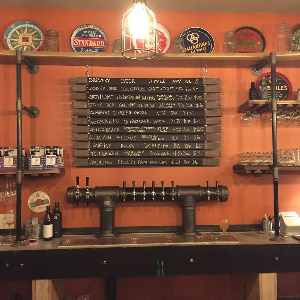 Rotating tap list. Rotating tap list.